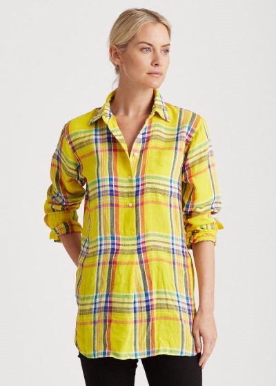 Women's Ralph Lauren Linen Shirts | 019457MEJ